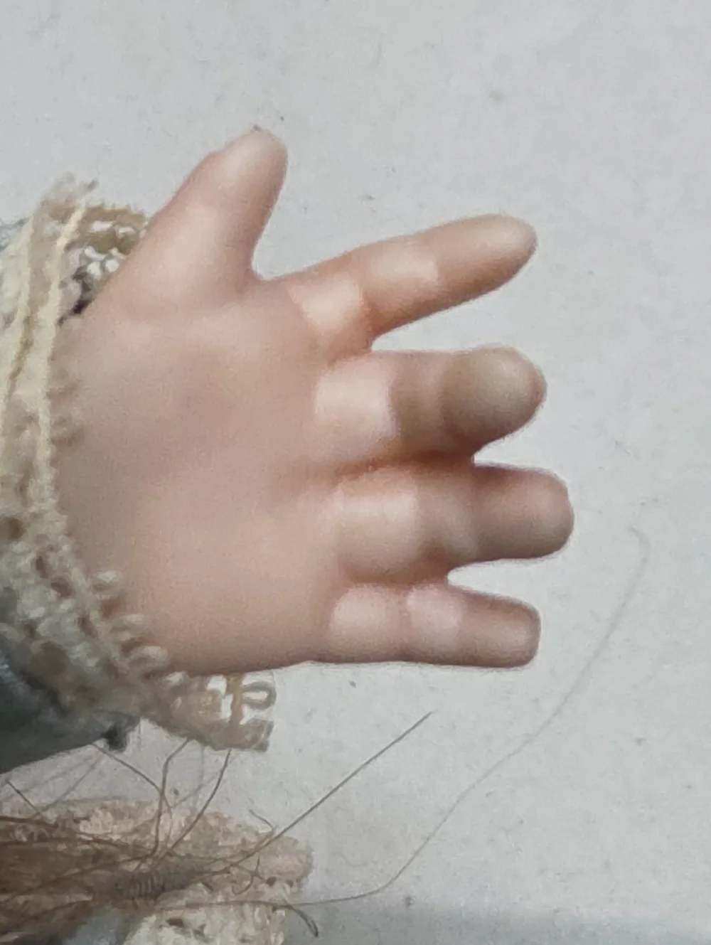 VINTAGE BRU JNE BERDINE FRENCH REPRODUCTION BISQUE DOLL COMES W/ ALL SHOWN - Picture 10 of 16
